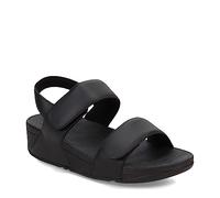 Fitflop Femme Lulu Adjustable Leather Back-Strap Sandals Plate, Tout Noir, 36 EU