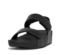 Fitflop Sandales femme Lulu - sangle arrière réglable en cuir - Tout noir - 40 EU