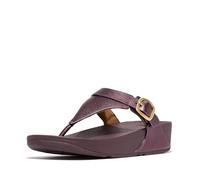 Fitflop Femme Lulu Sandales réglables en Cuir métallique, Rouge, 38 EU