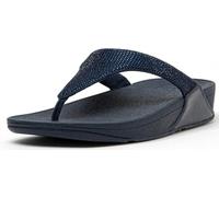 Fitflop Women's Lulu Crystal-Mix Toe-Post Sandals, bleu marine, 41 EU