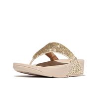 Fitflop Femme Lulu Glitter Toe-Thongs Tongues, Platino, 37 EU