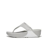 Fitflop Women's Lulu Shimmerlux Toe-Post Sandals, Argenté., 41 EU