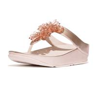 Fitflop Women's Rumba Starburst-Bead Metallic Toe-Post Sandals, Nude Rose, 37 EU