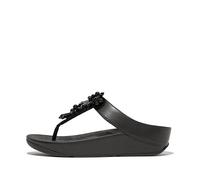 Fitflop Women's Rumba Starburst-Bead Toe-Post Sandals, Noir, 38.5 EU