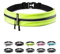 Fitgriff® Ceinture Running - Banane Porte Telephone Sport (pour Tous Smartphones) - pour Course a Pied, Jogging, Sport - Femme et Homme (Neon Yellow, 85-120cm Tour de Taille)