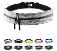 Fitgriff® Ceinture Running - Banane Porte Telephone Sport (pour Tous Smartphones) - pour Course a Pied, Jogging, Sport - Femme et Homme (White, 62-90cm Tour de Taille)