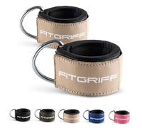 Fitgriff® Sangle Cheville Musculation Poulie V2 (Rembourré) - Ankle Straps pour Sport, Kickback, Entraînement des Fessiers - Accessoires de Fitness