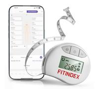 FITINDEX Mètre ruban à mesurer numérique Bluetooth, ruban à coudre doux, avec écran LED, goupille de verrouillage, bouton rétractable, mesure du corps physique via l'application