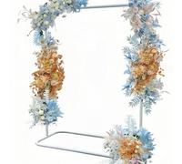 Fitlin Arche de Jardin en métal for Plantes grimpantes, Arche de Mariage extérieure for décoration de fête de mariée, Hauteur de 1,5 m(White,0.8 * 1.5m)