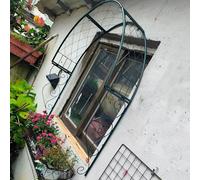 Fitlin Arche de Jardin en métal for Plantes grimpantes, Arche Murale for rosiers, for fenêtres, Portes, entrées, Jardin extérieur