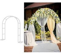 Fitlin Arche de Jardin en métal for Plantes grimpantes, Rosier Vert, Arche de Support for décoration de Mariage, Patio extérieur, pelouse, arrière-Cour(Black,180x220x40CM)
