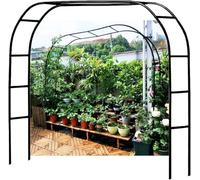 Fitlin Arche de Jardin Extra Large de 3 m for Plantes grimpantes, Arche for rosiers et vignes, pergola de Patio intérieure et extérieure, Arche autoportante for décoration de Jardin(Black,200x230cm)