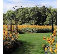 Fitlin Arche de Jardin Robuste for Plantes grimpantes, Support extérieur Robuste for rosiers et légumes, Arche décorative de 2,3 m de Haut avec Base for décoration de Jardin extérieur(3 * 2.4m)