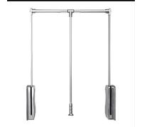 Fitlin Barre de Levage en métal for penderie - Cintre réglable en Largeur, Barre de Levage Amovible for penderie, Retour en Douceur, capacité de Charge 30 kg(60-83cm)