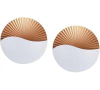 Fitlin Creative LED Wall Sconce Lights, Up Down Aluminium Waterproof IP65 Lamp,Indoor Outdoor for Bedroom Living Room Bathroom Porch Hallway Stairs(White-warm,2PCS-7W(85-265V))