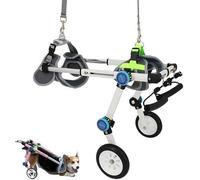 Fitlin Fauteuil Roulant Pliable for Chien, for Animaux domestiques, Support de Harnais Souple, Assemblage Facile, Aide à la rééducation, Stable et Table Canine Solut(XS-Widen)