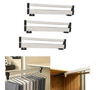 Fitlin Lot de 3 tringles à vêtements Extensibles for Armoire, Gain de Place, Charge 25 kg(300MM/11.8INCH)