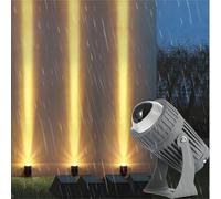 Fitlin Projecteur À Faisceau LED - Lèche-mur À Faisceau LED,À Longue Portée,Étroit For L'éclairage Mural Extérieur Du Bâtiment, Les Mariages,Fêtes, Les Éclairages Muraux Extérieurs(Blue,10w(24v))