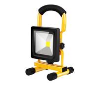 Fitlin Projecteur de travail rechargeable à LED, batterie USB 10W / 20W, lampe d'extérieur étanche super brillante 2000LM for voiture, garage, camping(10W)