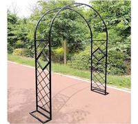Fitlin Treillis d'arche de Jardin galvanisé Robuste for Support de Plantes d'extérieur(Blackw320xh230cm)
