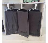 Fitlin Tringle à vêtements coulissante 30-80 cm, 3 pièces, Extensible en Acier for Rangement de Pantalons et vêtements, réglable, Gain de Place, Charge 25 kg(300MM/11.8INCH)
