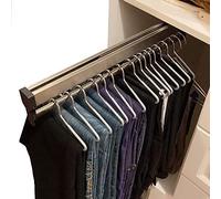 Fitlin Tringle à vêtements coulissante for penderie, Support réglable for vêtements, for Pantalons et Manteaux, Tringle Extensible de 30 à 80 cm, Charge 25 kg(B,300MM/11.8INCH)