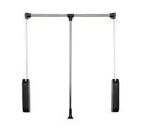 Fitlin Tringle à vêtements coulissante, Support réglable for vêtements, Tringle de Suspension Extensible en Acier Inoxydable, Tringle de penderie coulissante, capacité de Charge 30 kg(510-660mm)