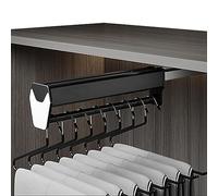 Fitlin Tringle de penderie coulissante Robuste et Extensible, réglable de 30 à 60 cm, Tringle à vêtements Extensible avec 2 Rails coulissants, Tringle de penderie coulissante(600MM/23.6INCH)