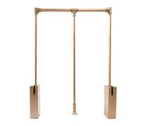 Fitlin Tringle de penderie Rabattable de 900 à 1220 mm - for Suspendre Les vêtements - Système de Rangement avec poignée Ergonomique - Capacité de Charge de 11,8 kg - Largeur réglable