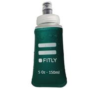 FITLY Flask 150 ml Petrol Blue - Gourde Souple Pour Sac D'hydratation De Course - Idéal pour Le Running - Bouteille D'eau Pliable pour Utilisation en Extérieur - Flasque souple pour l'hydratation