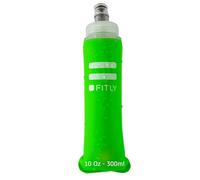 FITLY Flask 300 ml Green - Gourde Souple Pour Sac D'hydratation De Course - Idéal pour Le Running, Vélo - Bouteille D'eau Pliable pour Utilisation en Extérieur - Flasque souple pour l'hydratation