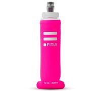 FITLY Flask 300 ml Pink - Gourde Souple Pour Sac D'hydratation De Course - Idéal pour Le Running, Vélo - Bouteille D'eau Pliable pour Utilisation en Extérieur - Flasque souple pour l'hydratation