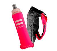 FITLY Porte-Gourde avec Flasque 300ml Pink - Bouteille à Main pour Coureurs, Randonnée, Ski & Activités Extérieures - Compatible avec Flasque Pliable F1, F2, F3 & F4 - Support Hydratation avec Poche