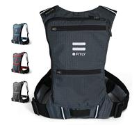 FITLY Sac de Course Minimaliste | Sac à Dos de Course Unisexe avec Support de téléphone, Rangement et Ceinture Thoracique | Transportez des Objets personnels Lors de la Course | Équipement de Course
