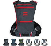 FITLY Sac De Course Minimaliste | Sac à Dos de Running Porte téléphone, Rangement, Ceinture Thoracique | Transport d'objets personnels | Matériel de Running Unisexe | Sac de Running léger Coral Red