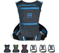 FITLY Sac De Course Minimaliste | Sac à Dos de Running Porte téléphone, Rangement, Ceinture Thoracique | Transport d'objets personnels | Matériel de Running Unisexe | Sac de Running léger Bleu