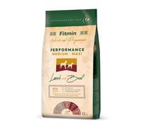 FITMIN Dog Nutritional Programme Medium Maxi Performance Lamb&Beef 12 kg pour les chiens adultes de moyenne et grande race ayant un niveau d'activité très élevé