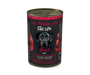 FITMIN For Life dog pate pâté de bœuf pour chiens 400 g