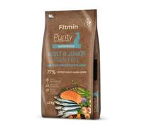 Fitmin Purity GF Adult & Junior Fish menu Nourriture sèche pour chien monoprotéines avec viande de poisson Nourriture pour chien sans gluten 12 kg