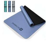 FITMIND PU Tapis de Yoga 183 x 68 x 0.45 cm Tapis de Sport Antidérapant Tapis d'exercice Fitness,Tapis de Gymnastique pour Pilates Gym Exercices Sport,bleu