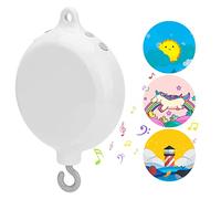 FITNATE Parure de lit pour bébés - Boîte à musique rotative mobile avec 3 autocollants - Carte SD de 128 Mo et 35 mélodies (sans pinces ni jouets)