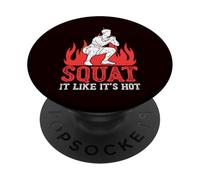 Fitness - Accroupissez-Vous comme s'il faisait Chaud PopSockets PopGrip Adhésif