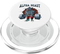 Fitness Alpha Wolf Faire Un Gymnase D'entraînement PopSockets PopGrip pour MagSafe