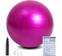 Fitness Ball,Anti-Explosive Ultra-Thick Yoga Ball With Inflatable Foot Pump,Fitness Ball For Sports,Yoga,Pilates,Pregnancy And Artificial Childbirth U2013 65/55 Cm.[W15]