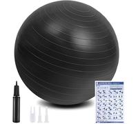 Fitness Ball,Anti-Explosive Ultra-Thick Yoga Ball With Inflatable Foot Pump,Fitness Ball For Sports,Yoga,Pilates,Pregnancy And Artificial Childbirth U2013 65/55 Cm.[W18]