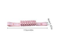 Fitness Exercise Band - Resistance Band, 4x115cm Workout Bands for Glutes, Elastic Exercise Bands with Clear Markings, Fitness Gear, Stretch Strap for Physical Dance and Gymnastics