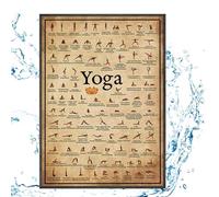 Fitness Exercise Poster Yoga Workout Chart,fitnes Charts Full Body Routine Guide | Ideal/suitable for Home Gym Studio Stretching Flexibility Strength Training Advanced Professional Practice