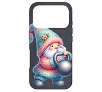 Fitness GNOME with Kettlebell for Women and Men Funny Gym Coque pour iPhone 17 Pro