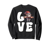 Fitness Gnome With Skipping Rope Loves Cardio Training Sweatshirt