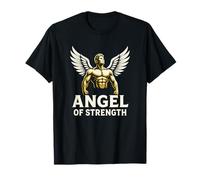 Fitness Gym Motivation - Angel of Strength T-Shirt